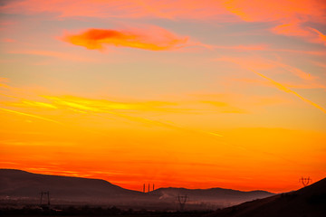 Orange sky
