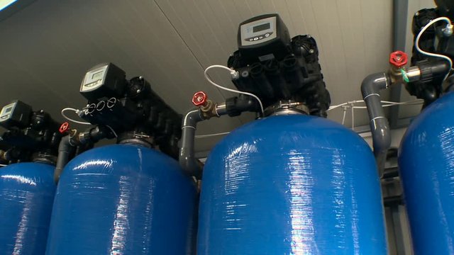 Oxygen water tanks used for water filtration treatment