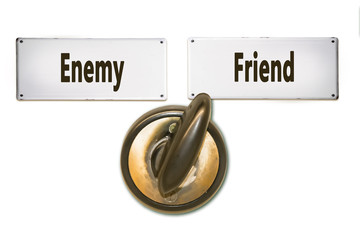 Street Sign to Friend versus Enemy