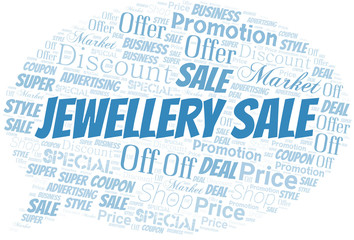 Jewellery Sale Word Cloud. Wordcloud Made With Text.