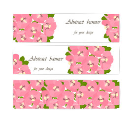 Quince flower  background. Vector illustration. EPS 10