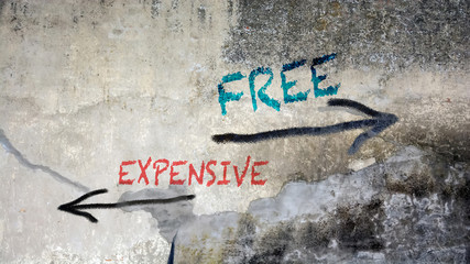 Wall Graffiti Free versus Expensive