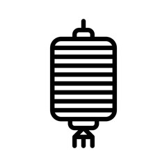 Lantern vector, Chinese lunar new year line icon