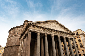 Pantheon in Rome - Ancient Roman temple - Italy