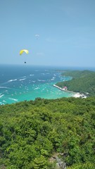 sea view paragliding beach
