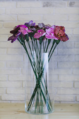 Beautiful bouquet of flowers in a vase