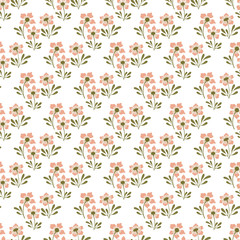 Seamless vector floral patterns, spring and summer backdrop