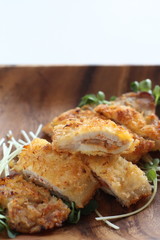 Japanese food, deep fried cuisine Pork cutlet