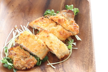 Japanese food, deep fried cuisine Pork cutlet