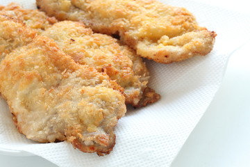 Japanese cooking deep fried pork cutlet Katsu