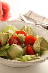Avocado and tomato salad