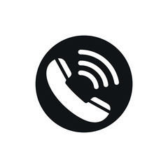 Phone icon vector. Phone glyph icon illustration creativity symbol on white background.