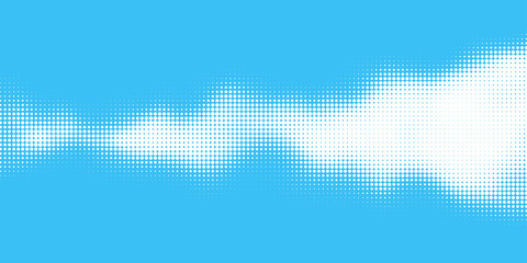 Halftone background with circle of different size.