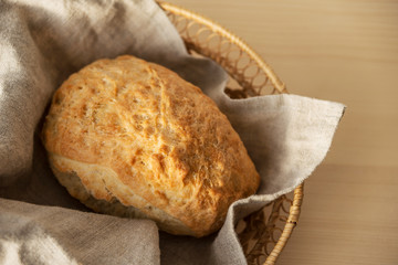 Homemade homemade bread ciabatta
