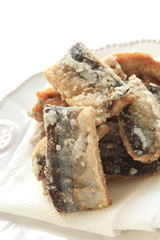 Japanese food, vinegar marinated Pacific saury