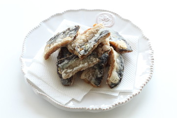 Japanese food, vinegar marinated Pacific saury