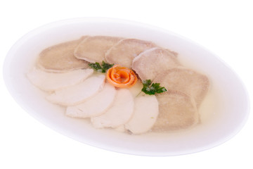 Jellied beef tongue