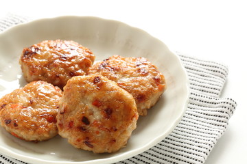 Chicken patty for Asian food image