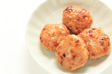 Chicken patty for Asian food image