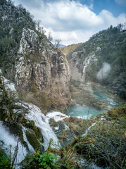 Waterfalls in Plitvice national Park, Croatia