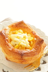 Corn and tuna Danish pastry