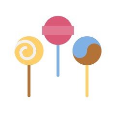 Lollipop vector illustration, Isolated flat stye icon