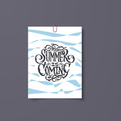 Floral summer poster for sale cards and various promotions