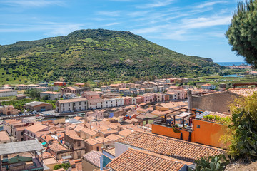 Bosa, province of Oristano, a picturesque village of ancient origins, Sardinia, Italy.
