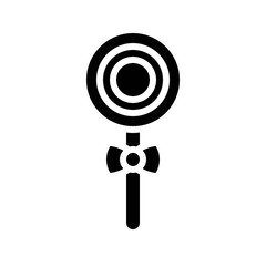 Lollipop vector illustration, Isolated solid stye icon