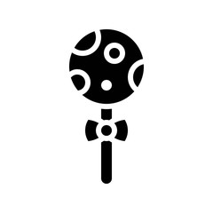 Lollipop vector illustration, Isolated solid stye icon