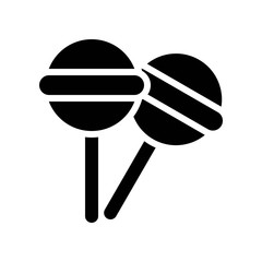 Lollipop vector illustration, Isolated solid stye icon