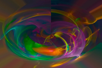 abstract digital fractal fantasy design