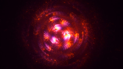  3D rendering abstract round light background