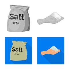 Vector design of cooking and sea symbol. Collection of cooking and baking   stock symbol for web.