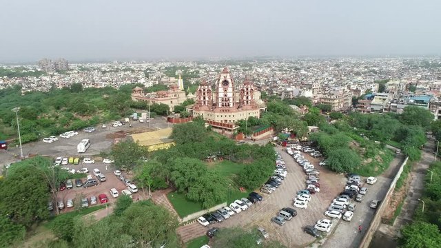 ISKCON Temple, Delhi, India, July 29th 2018: The International Society for Krishna Consciousness, known colloquially as the Hare Krishna movement