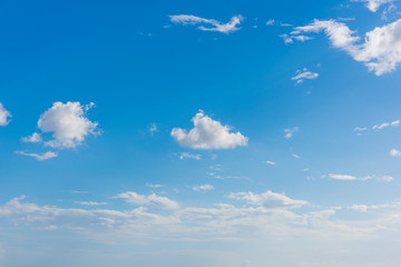 Blue sky iwth clouds in sprigtime