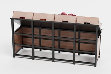 Realistic 3D Render of Vegetable on Stand