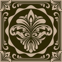 retro graphic ornament