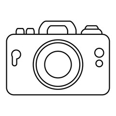 camera photographic summer device icon