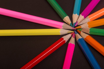 Fototapeta premium colorful pencils