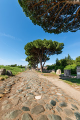 Decumanus Maximus Roman road - Ostia Antica Rome Italy