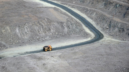 truck in quarry