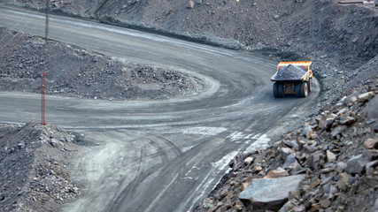 cars in quarry