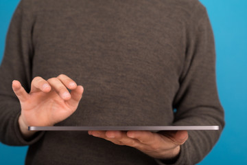 tablet pc device in hand