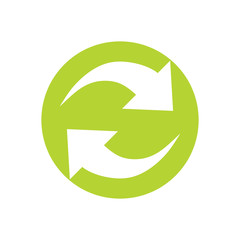 rotation arrow negative space vector