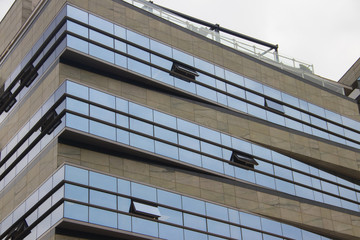 Modern buildings design architecture, brand new apartments, Belgrade, Serbia