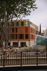 Reconstruction works in old Tbilisi at May 2019