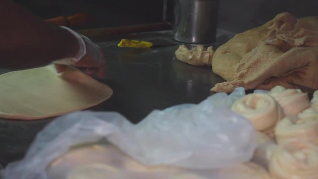 paratha making video at restaurant