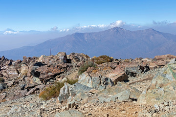 Scenery of the trek of La Campana National park in central Chile, South America