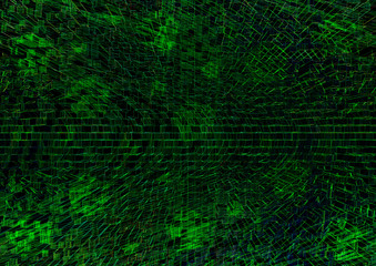 Fototapeta na wymiar Green clored shaping technology abstract background